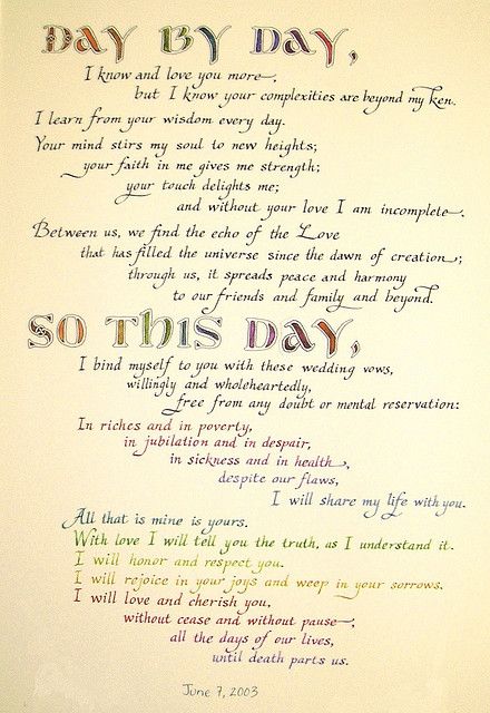  Wedding Vow Ketubah by blmurch via Flickr Funny wedding 