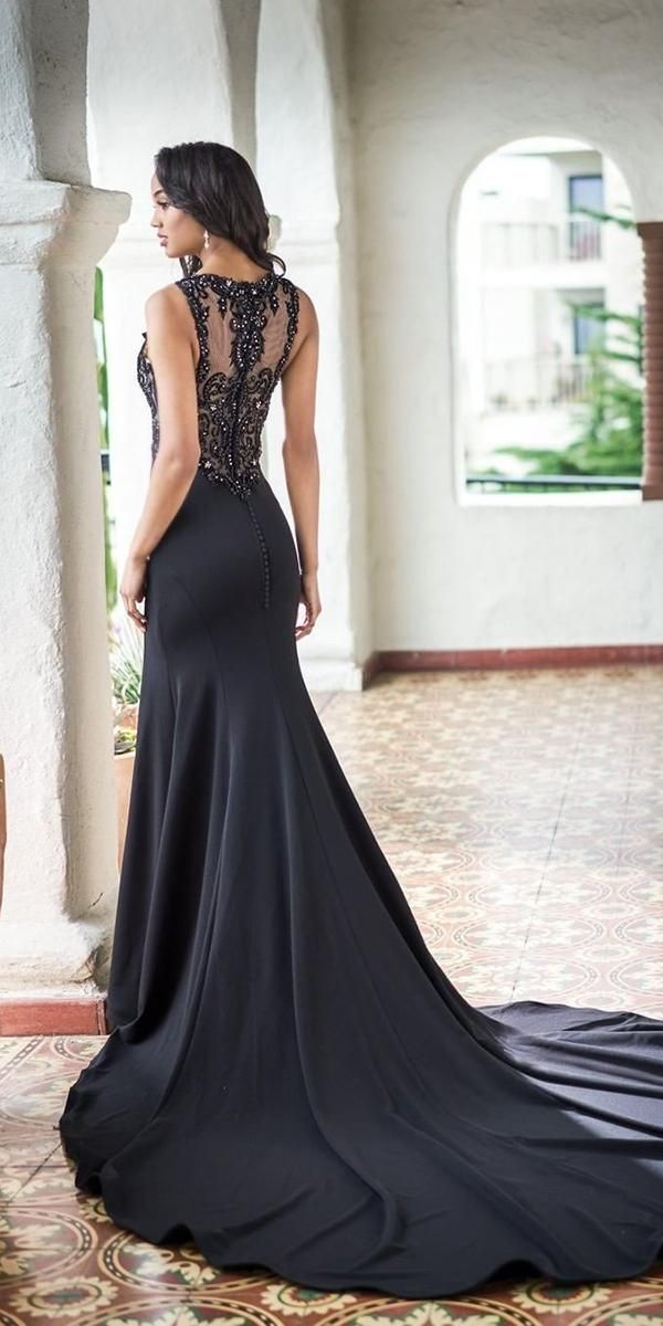 33 Beautiful Black Wedding Dresses That Will Strike Your Fancy
