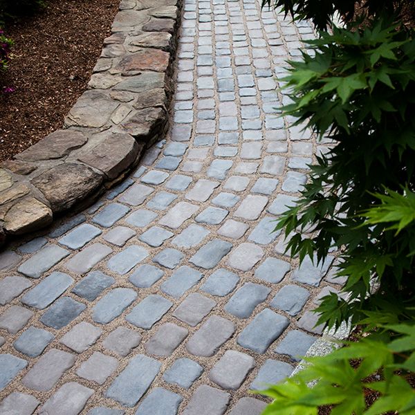 cobblestone walkways entrances visionscape