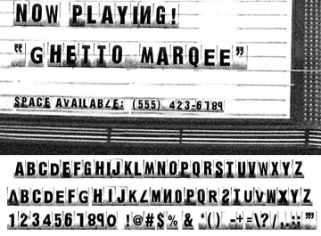 movie marquee font