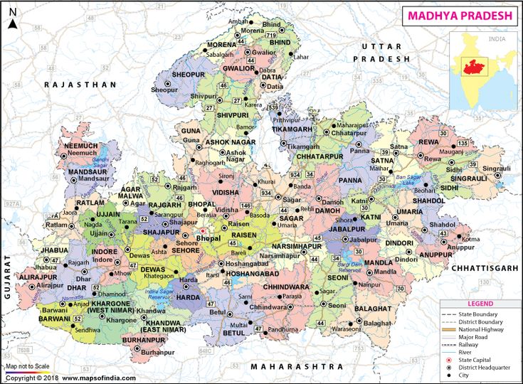 Madhya Pradesh Map State Districts Information And Facts madhya-pradesh-map-state-districts-information-and-facts