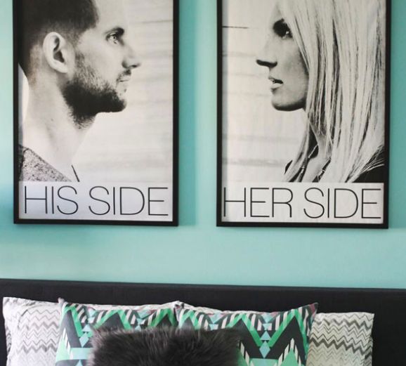 22 Best His And Hers Room Decor Images On Pinterest 3/4 Beds His and Her Bedsides...love.love love this. Bedroom DecorBedroom ... - 22 Best His And Hers Room Decor Images On Pinterest 3/4 Beds