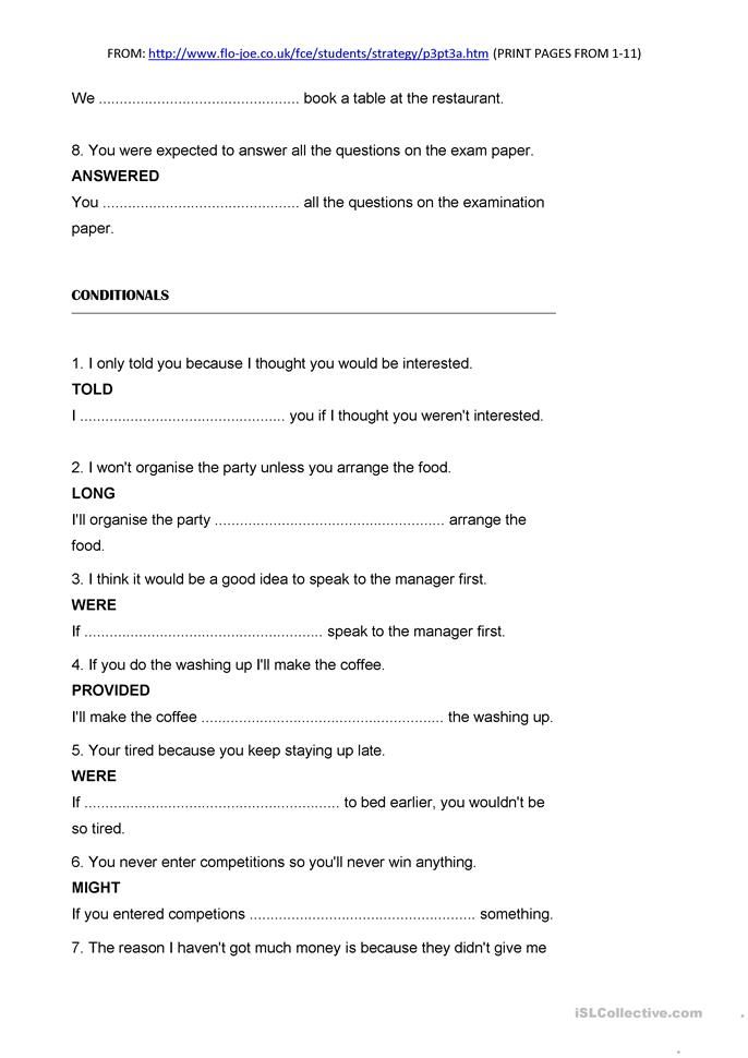 Fce Sentence Transformation English Esl Worksheets For Distance Learning And Physical Classrooms Sentences Verb Worksheets Online Teaching