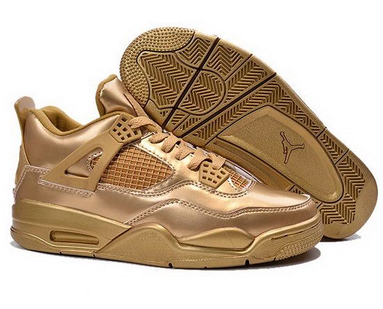 Air Jordan Retro 4 All Gold Hong Kong(USD 89.99)-Sale Cheap Air