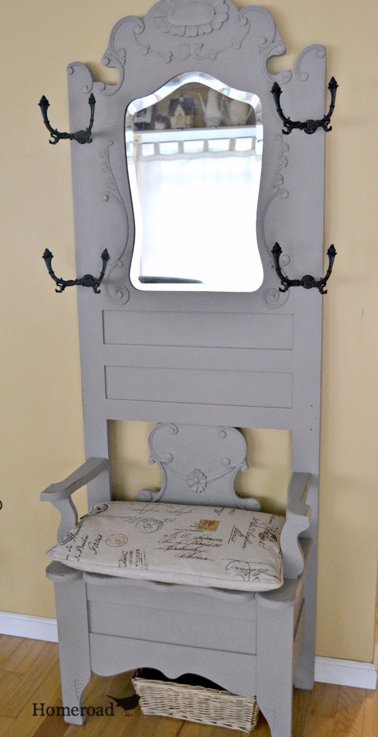 Single hall tree bench Hall Storage Benches, Hallway Furniture, eBay