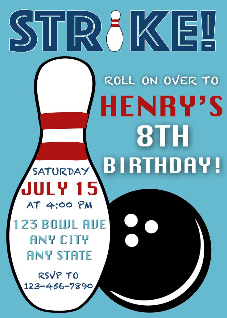 98 best Boy Birthday Invitations images on Pinterest German - bowling invitation template 98 best Boy Birthday Invitations images on Pinterest German - bowling invitation template