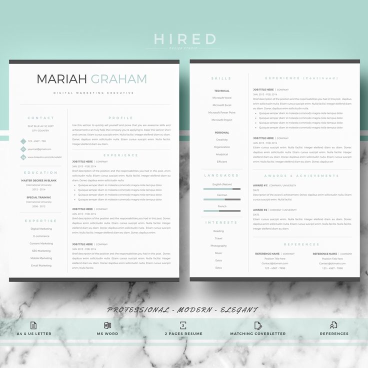 modern resume writing
