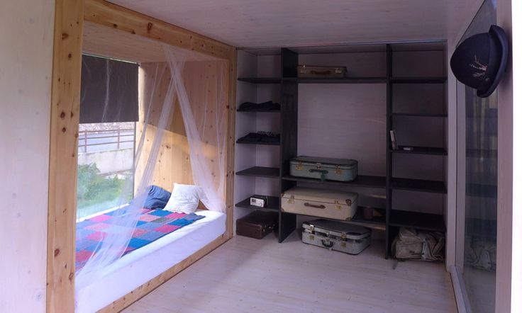 Gartenhaus innen Kleines haus schlafzimmer, Pfahlbau