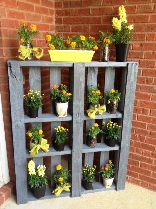 Einen wunderschönen Garten gestalten mit wenig Geld paletten wieder verwenden k...