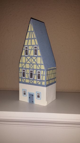 Deko-Objekte - Holzhaus Fachwerkhaus Shabby Chic Deko Vintage - ein Designerst...