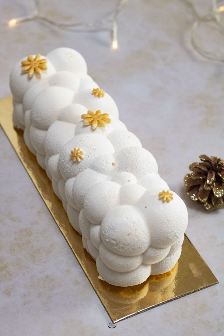 Bûche vanille caramel beurre salé