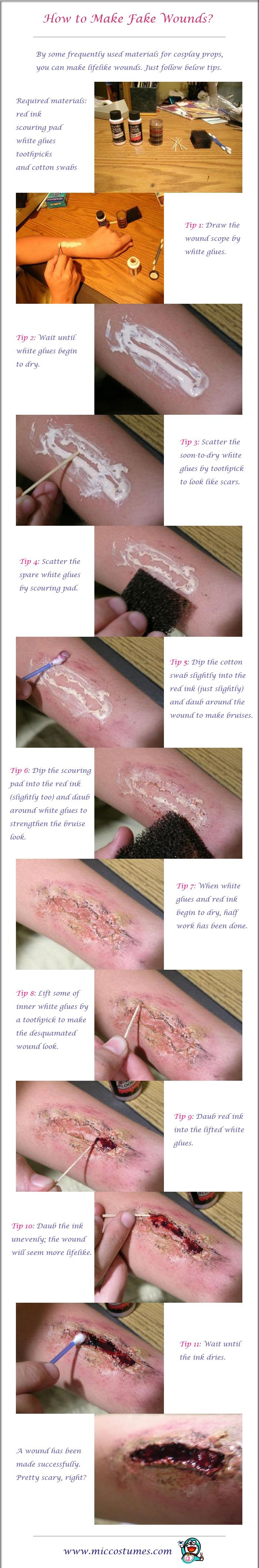 how to make fake wounds for cosplay makeup fake wounds fake scars and scratches - Halloween Fake Wounds how to make fake wounds for cosplay makeup fake wounds fake scars and scratches - Halloween Fake Wounds