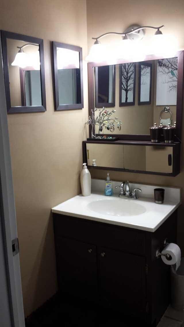 Built In Some Bathroom Storage Between Studs With A Hamper Built In Bathroom Storage Small Bathroom Storage Tiny House Bathroom