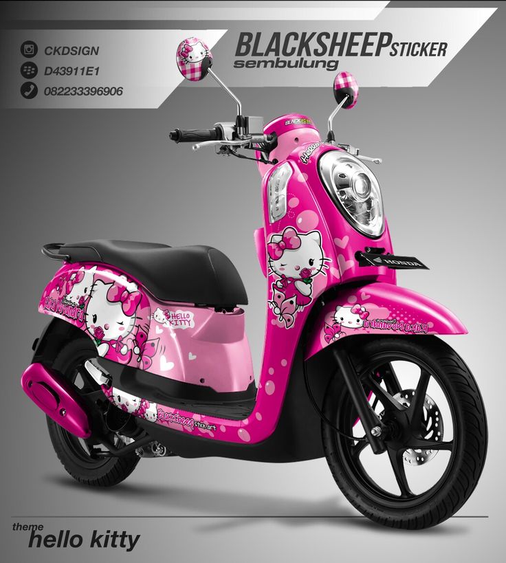 ✔️12++ Informasi tentang Modifikasi motor scoopy pink - Lengkap 13 c09f801a86f8f300aa9e3fd461cec821 scooter hello kitty