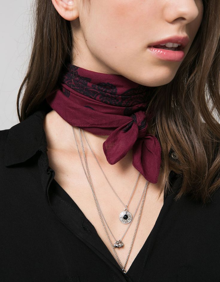 Pañuelo Bandana Cuello Bandana Cuello Pañuelo Scarf Trends Bandana Neck Scarf Style