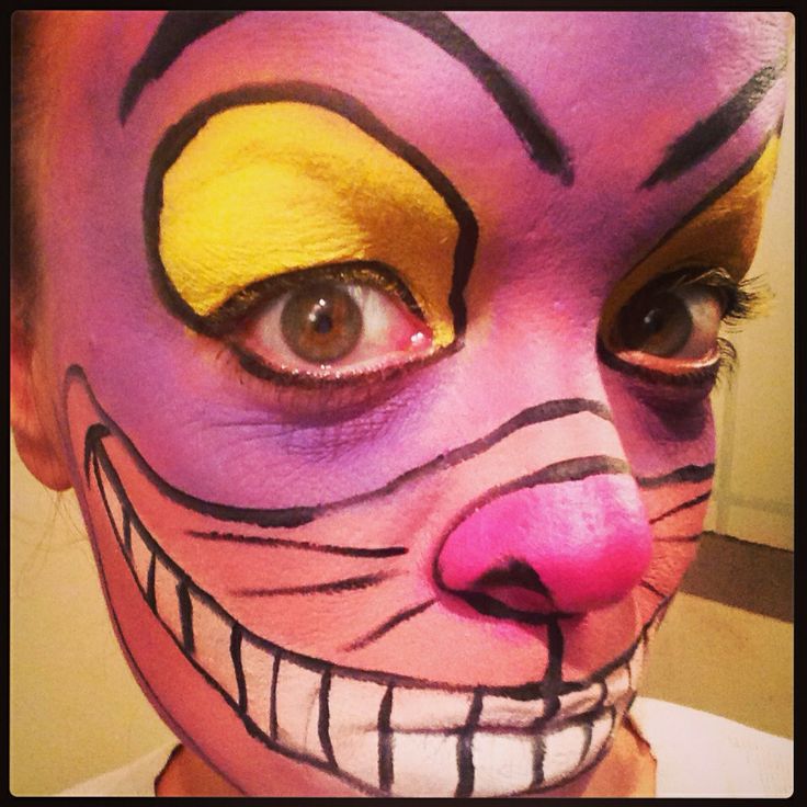 Chersire Cat Face Paint Chersire Cat Face Paint
