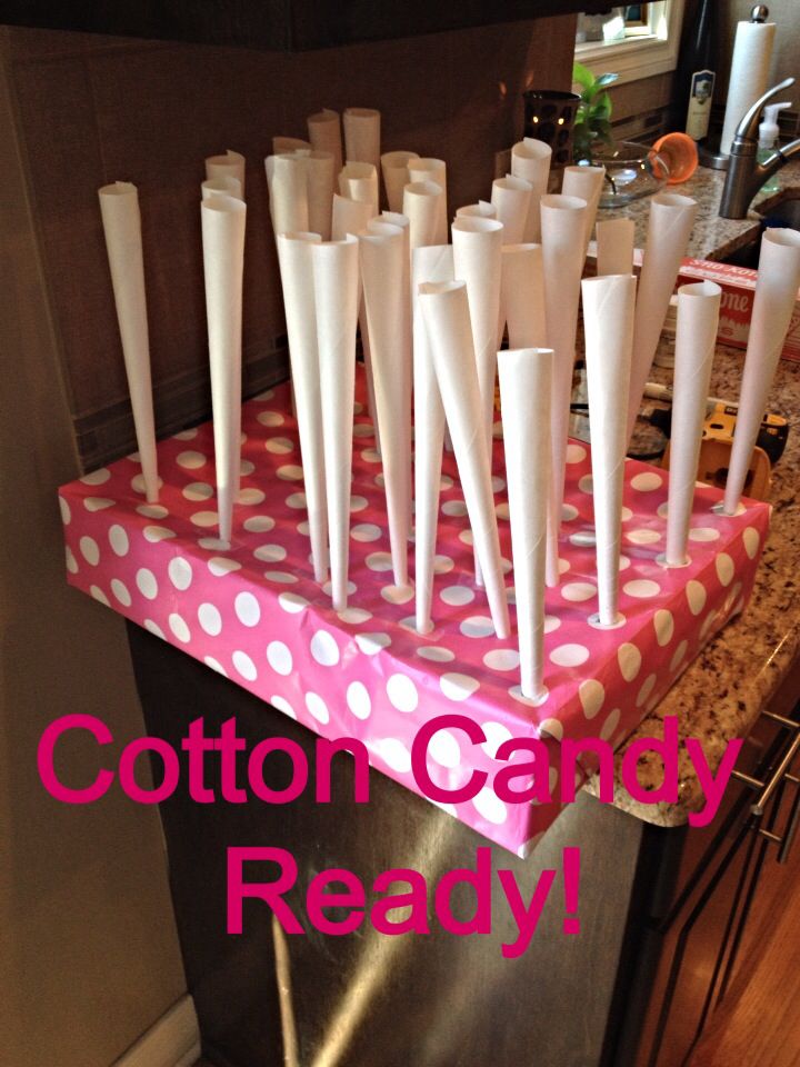 Cotton Candy Stand cake Box From Party Store Wrapped In Paper Poke cotton-candy-stand-cake-box-from-party-store-wrapped-in-paper-poke