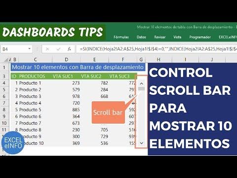 Siguiendo Con Nuestros Tips De Dashboards En Este Tutorial Veremos Cómo Implementar Un Control De Barra De Desplazamiento O También Llam Informática Barra Bar