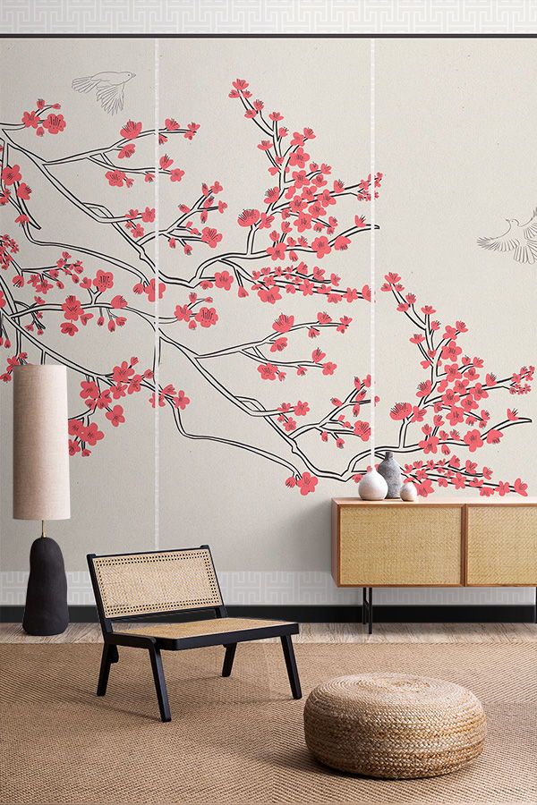 4 Tips For Decorating With Japanese Style Wallpaper Muralswallpaper In 2021 Japanese Decor Japanese Home Decor Japanese Inspired Bedroom