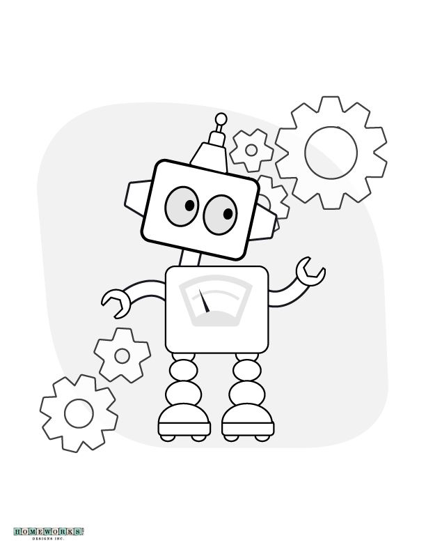 Robot coloring page printable homeworks etc coloringpages Robot coloring page printable homeworks etc coloringpages
