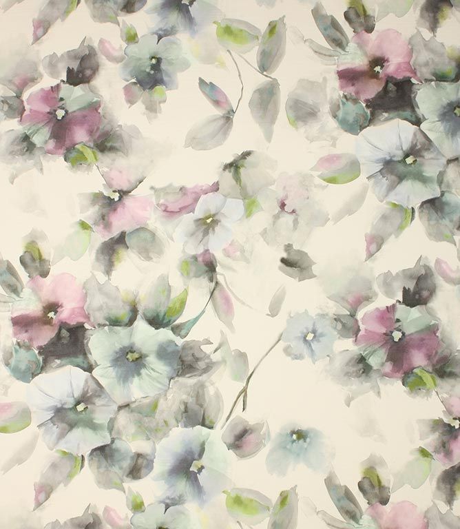 FLORAL-PINK//GREEN DRESS FABRIC-FREE P/&P PRINTED SOFT STRETCH MESH UK ONLY