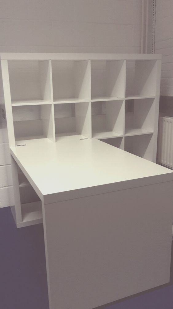 Desk Storage Combination Ikea Kallax White In 2018 Studio Desk Storage Combination Ikea Kallax White In 2018 Studio