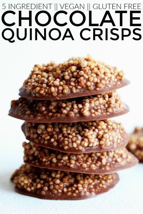 If you like chocolate crunch bars, these healthy Chocolate Quinoa Crisps will be...