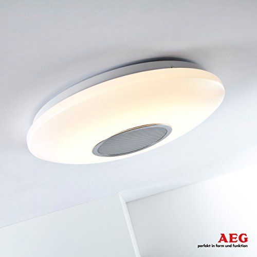 Bluetooth Deckenlautsprecher Lampe LED Deckenleuchte, mit Bluetooth Lautsprecher für Musik, dimmbar, ø