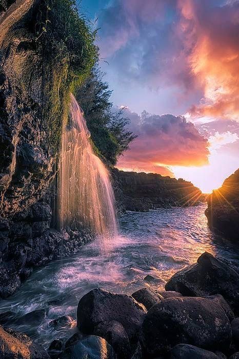 coastal waterfall beautifulnature naturephotography