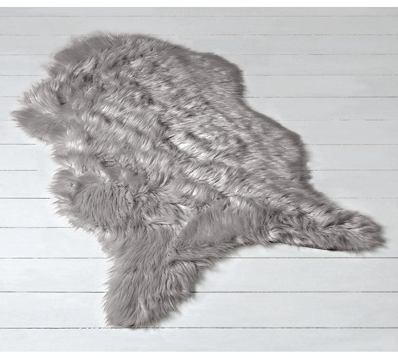 Argos Home Small Faux Sheepskin Rug 115x70cm Dove Grey - Faux Sheepskin Rug Small Argos Home Small Faux Sheepskin Rug 115x70cm Dove Grey - Faux Sheepskin Rug Small