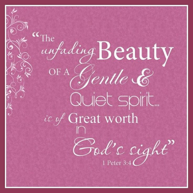 Image result for a gentle
and quiet spirit bible verse