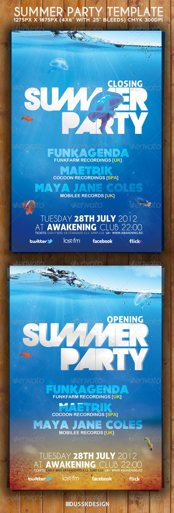 flyer outlines