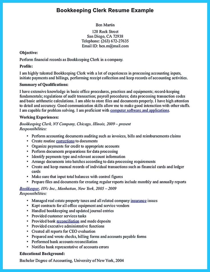 bank reconciliation resume