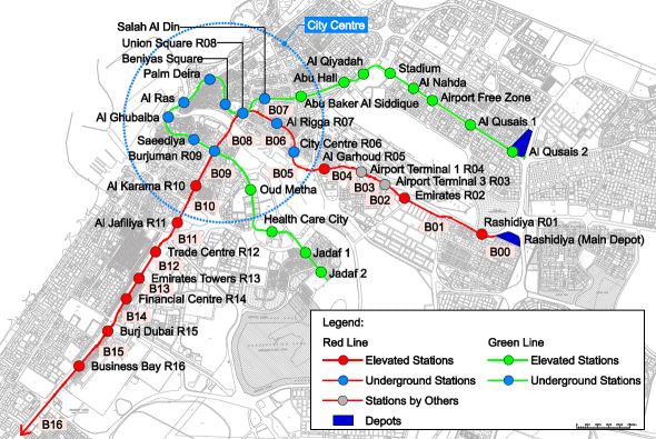 complete dubai metro map for travelers guidance