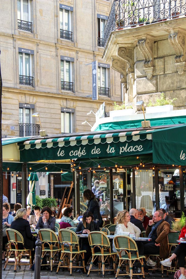 Caf de la Place Paris France Paris Paris city Parisian life