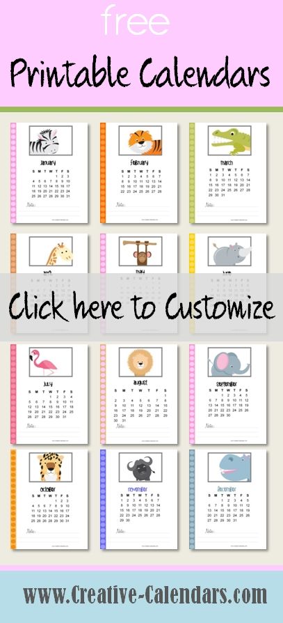 type on calendar template