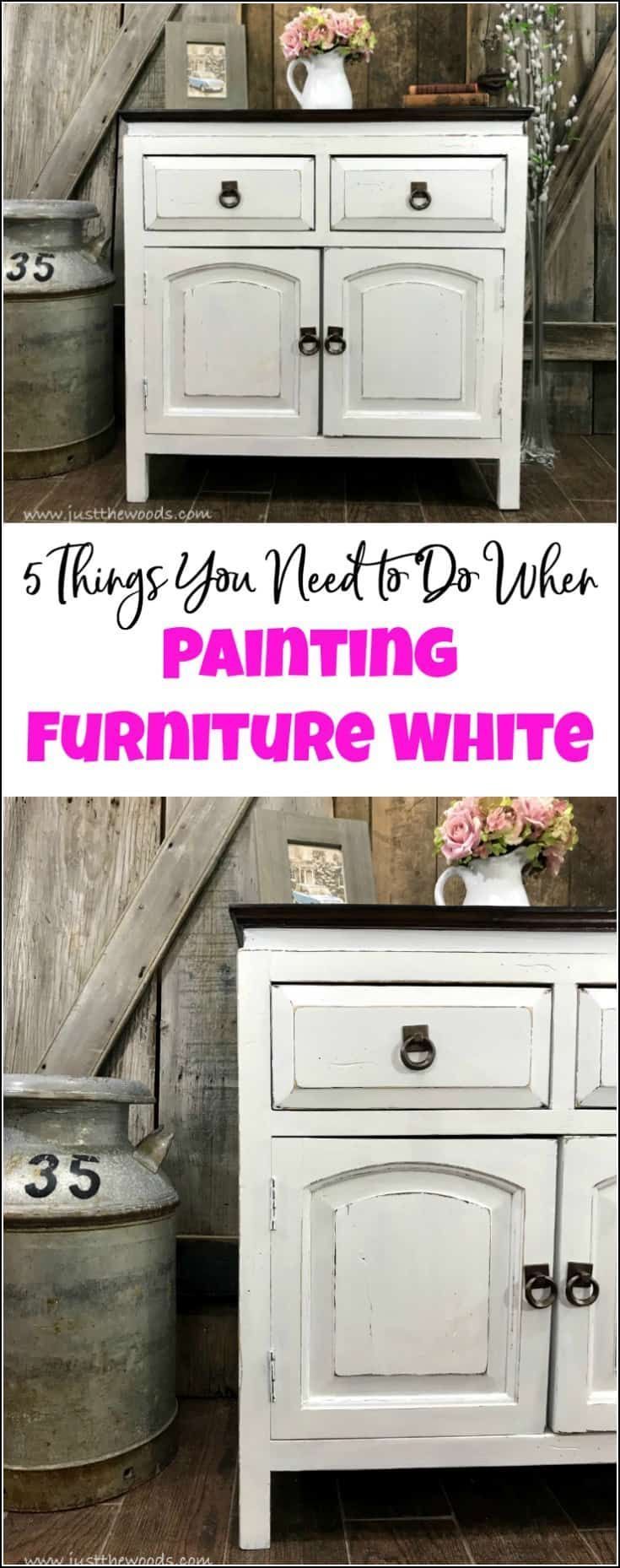 Curious how to paint furniture white? Is there a secret to painting white furnit...