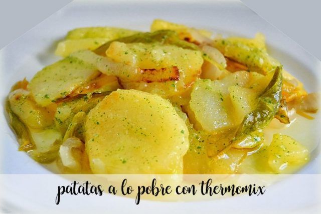 Patatas A Lo Pobre Con Thermomix Recetas Para Thermomix Receta Recetas Con Patatas Recetas De Cocina Patatas