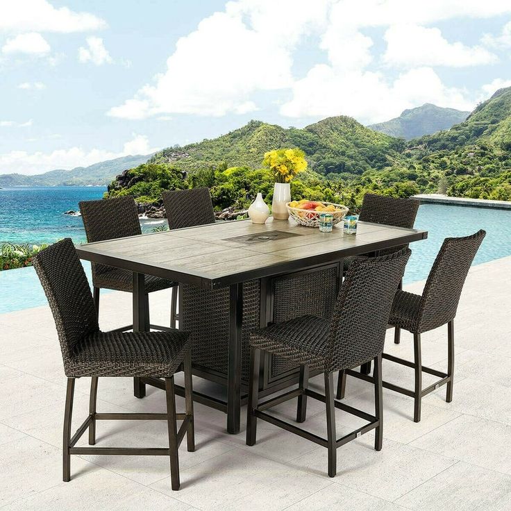 Pin On Outdoor Summer Furnitures Patio Garden Poolside Pin On Outdoor Summer Furnitures Patio, High Top Outdoor Furniture