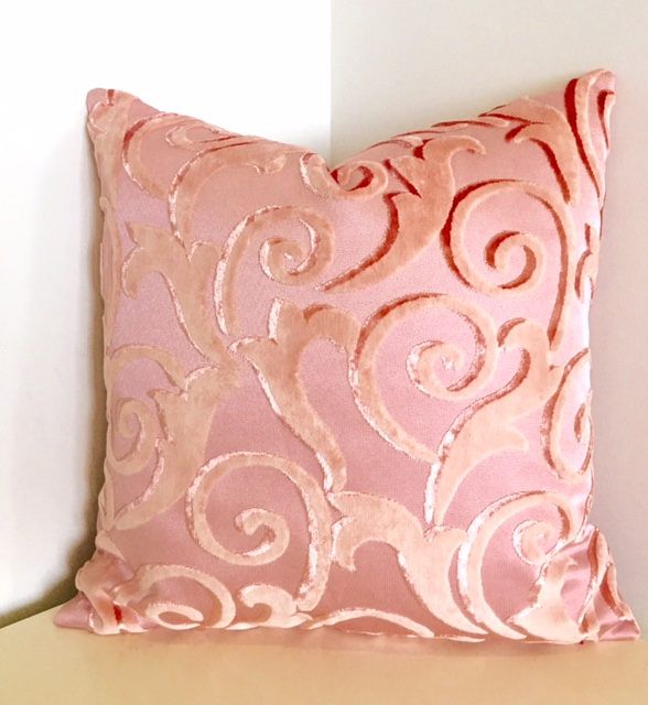 Salmon Pink Velvet Pillow Cover Pink Salmon Pink Velvet Pillow Cover Pink