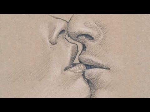 How to draw kissing lips /easy drawing /drawingtutorial //sketching ...