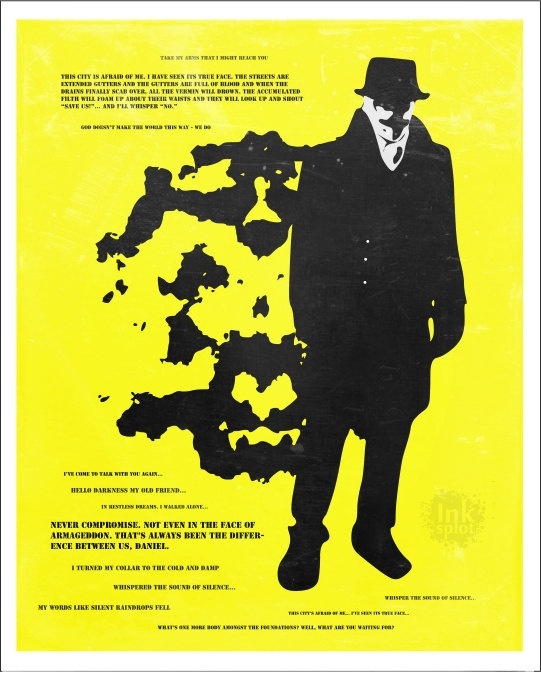 watchmen rorschach original poster art print favorite quotes
