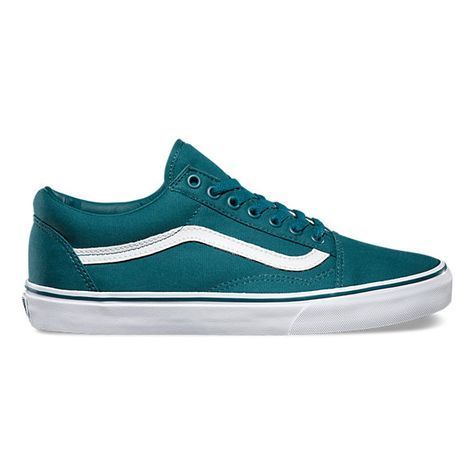 Canvas Old Skool | Shop at Vans Deep Teal True White Canvas Old Skool | Shop at Vans Deep Teal True White