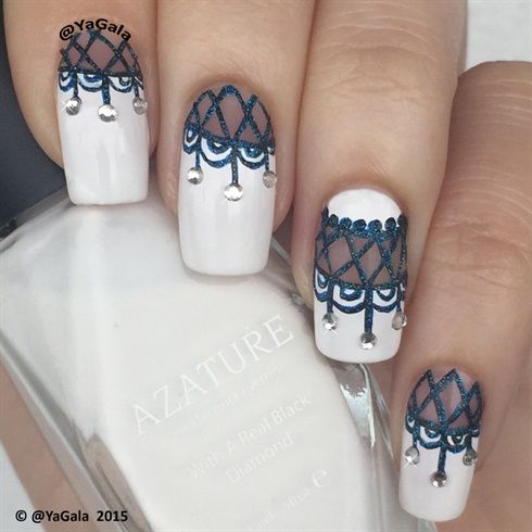 Best 20+ White Lace Nails Ideas On Pinterest Lace Nail Design “Lace nail design ✨ Nail polishes Azature