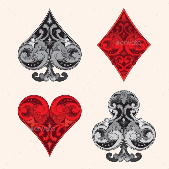 playing card vintage ornamental graphicriver cards playing card vintage ornamental graphicriver cards
