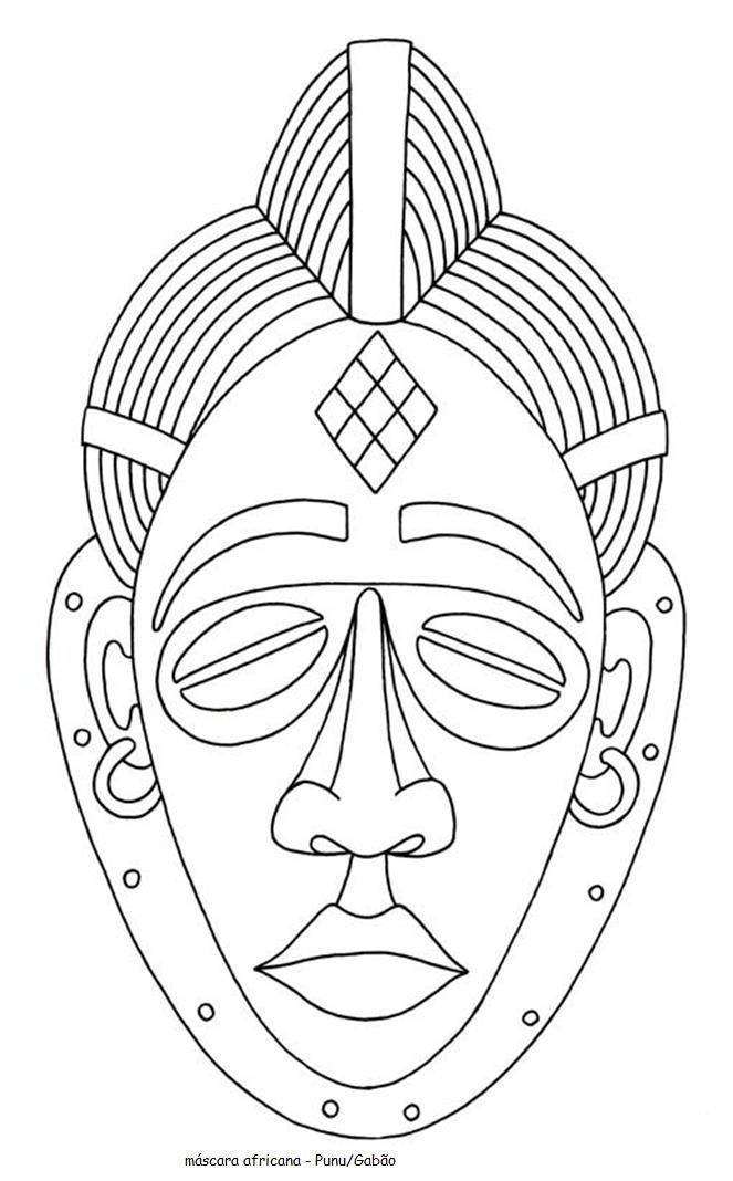Masks Mascara Africana ColorearChildren Coloring ArtMask Para cTlFK1J