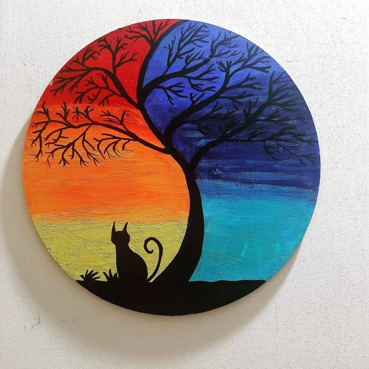 MDF board Painting  Canvas art painting acrylic, Circular canvas painting,  Small canvas art