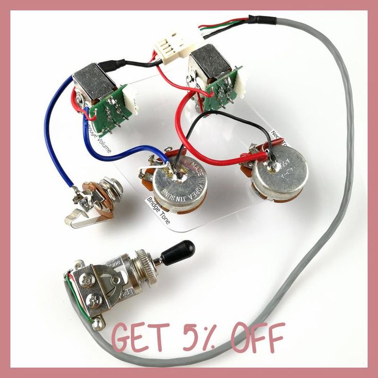 1 Set Lp Sg Electric Guitar Pickup Wiring Harness Push