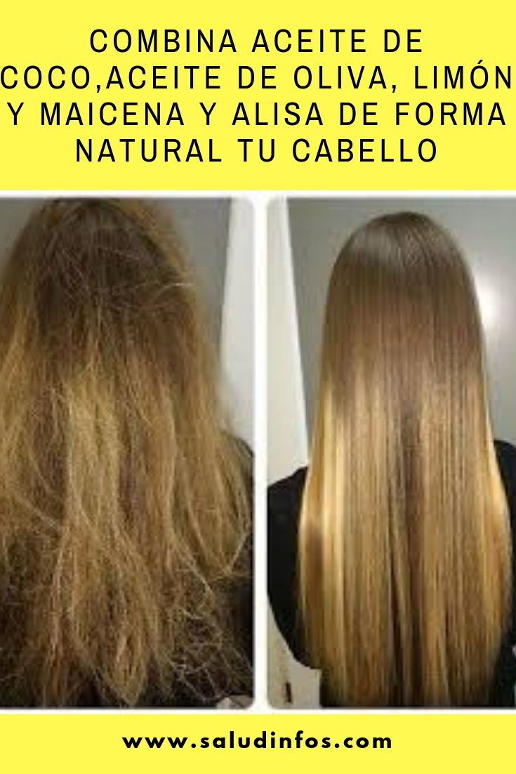 alisar el cabello de forma natural