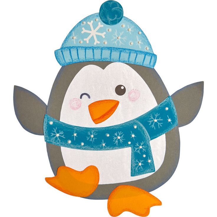 Fensterbiild Eule Winter Basteln / Bastelvorlage Pinguin ...